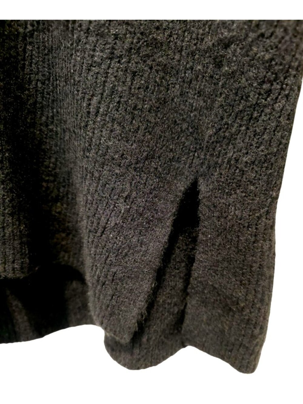 NWT Halogen Black Cozy V-Neck Long Sleeve Tunic Sweater Women's Size L - Picture 5 of 7